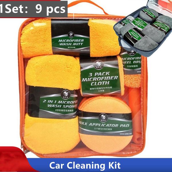 car sponge 9pcs cleaning kit microfiber towel detailing washing gift wheel brush waxing combination wash supplies
car sponge 9pcs cleaning kit microfiber towel detailing washing gift wheel brush waxing combination wash supplies