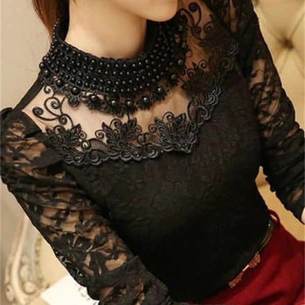 spring autumn women lace blouses long sleeve patchwork casual shirts beading female clothing t05155k 210419, White
spring autumn women lace blouses long sleeve patchwork casual shirts beading female clothing t05155k 210419, White