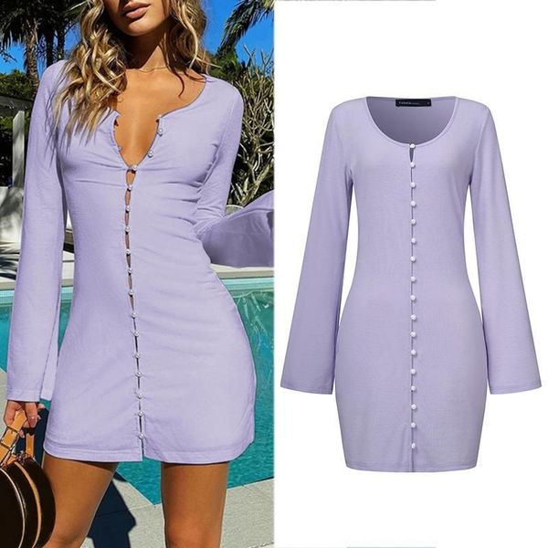 casual dresses celmia summer bodycon vestidos women long sleeve button up mini 2021 fashion solid tight dress plus size5xl, Black;gray
casual dresses celmia summer bodycon vestidos women long sleeve button up mini 2021 fashion solid tight dress plus size5xl, Black;gray