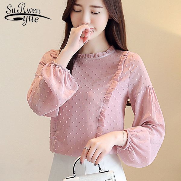 spring autumn fashion long sleeve women blouses chiffon shirts pink bottom female feminine blusas 1699 50 210521, White
spring autumn fashion long sleeve women blouses chiffon shirts pink bottom female feminine blusas 1699 50 210521, White