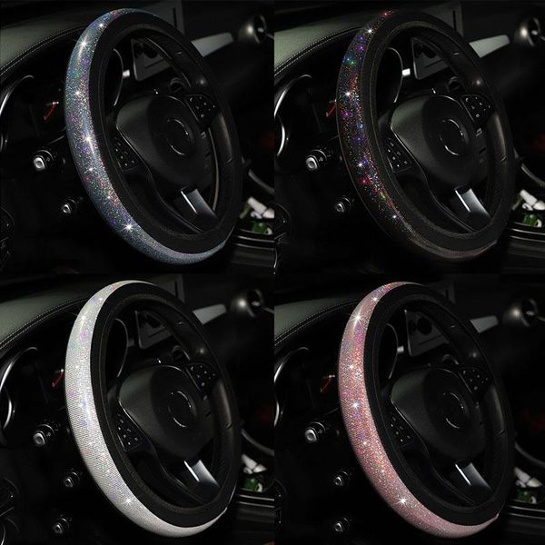 steering wheel covers 37/38mm universal car cover pu leather rhinestones imitation diamond case auto interior decor styling
steering wheel covers 37/38mm universal car cover pu leather rhinestones imitation diamond case auto interior decor styling