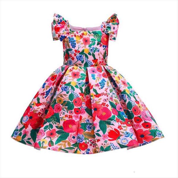 children clothing print flower girl dress girls costume christmas kids vest party dresses for elegant princess, Red;yellow
children clothing print flower girl dress girls costume christmas kids vest party dresses for elegant princess, Red;yellow
