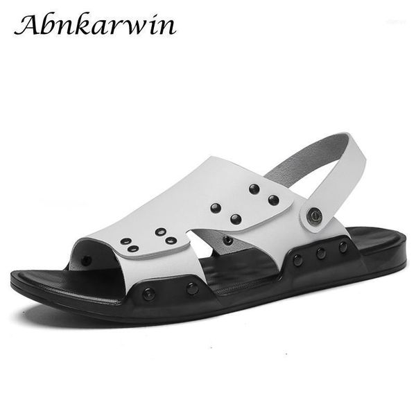 sandals summer leather mens casual slip on flat white sandalias hombre cuero sandal man sandles breathable comfort size 45 4611, Black
sandals summer leather mens casual slip on flat white sandalias hombre cuero sandal man sandles breathable comfort size 45 4611, Black