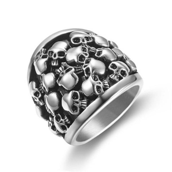 cluster rings classic gothic signet ring men anniversary 316l stainless steel punk biker rock for women man finger, Golden;silver
cluster rings classic gothic signet ring men anniversary 316l stainless steel punk biker rock for women man finger, Golden;silver
