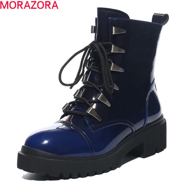 morazora arrival fashion women boots ankle boots thick high heels round toe lace up casual shoes 210506, Black
morazora arrival fashion women boots ankle boots thick high heels round toe lace up casual shoes 210506, Black