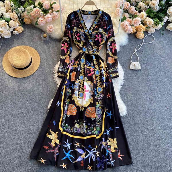 singreiny women retro print maxi dress v neck long sleeve lace up a-line dress spring korean fashion streetwear long dress 210419, Black;gray
singreiny women retro print maxi dress v neck long sleeve lace up a-line dress spring korean fashion streetwear long dress 210419, Black;gray