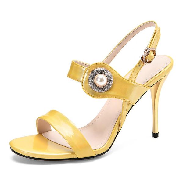 women's sandals pearl decorations elegant lady party summer women high quallity super heels brand shoes, Black
women's sandals pearl decorations elegant lady party summer women high quallity super heels brand shoes, Black