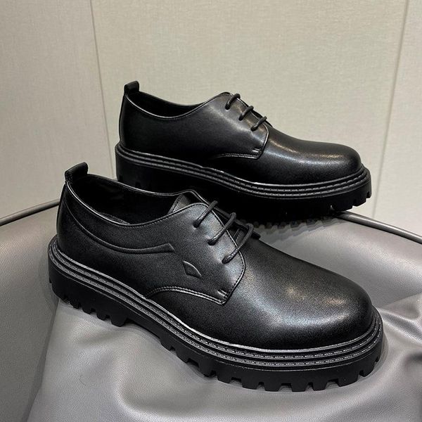 mens dress shoes trend wild fashion men's low thick-soled men leather zapatos de hombre, Black
mens dress shoes trend wild fashion men's low thick-soled men leather zapatos de hombre, Black
