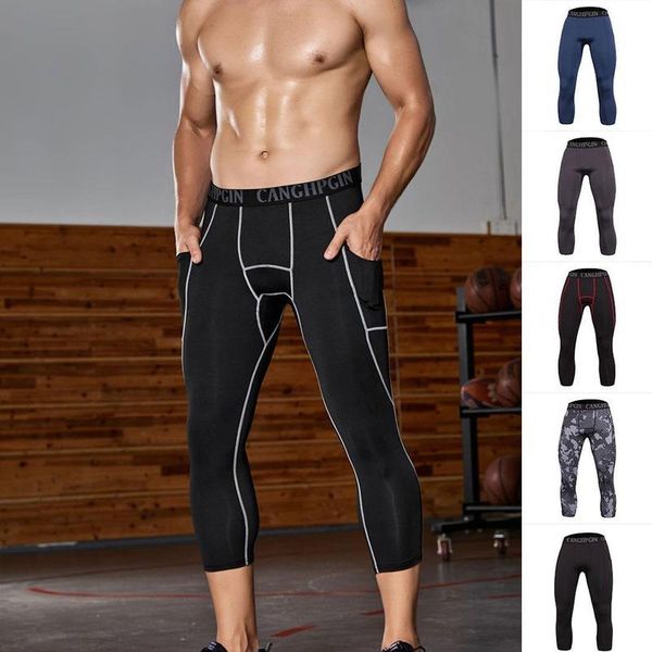 running pants breathable and sweat-absorbent men sports tights cycling cropped fitness daily exercise leggings, Black;blue
running pants breathable and sweat-absorbent men sports tights cycling cropped fitness daily exercise leggings, Black;blue
