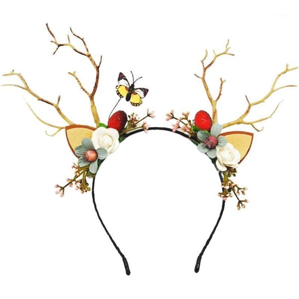 hair accessories christmas flower crown festival headband women headdress deer floral garlands antlers headwear, Slivery;white
hair accessories christmas flower crown festival headband women headdress deer floral garlands antlers headwear, Slivery;white