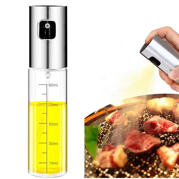 100ml spray oil bottle glass stainless steel kitchen seasoning with scale olive vinegar soy sauce storage bottles & jars
100ml spray oil bottle glass stainless steel kitchen seasoning with scale olive vinegar soy sauce storage bottles & jars