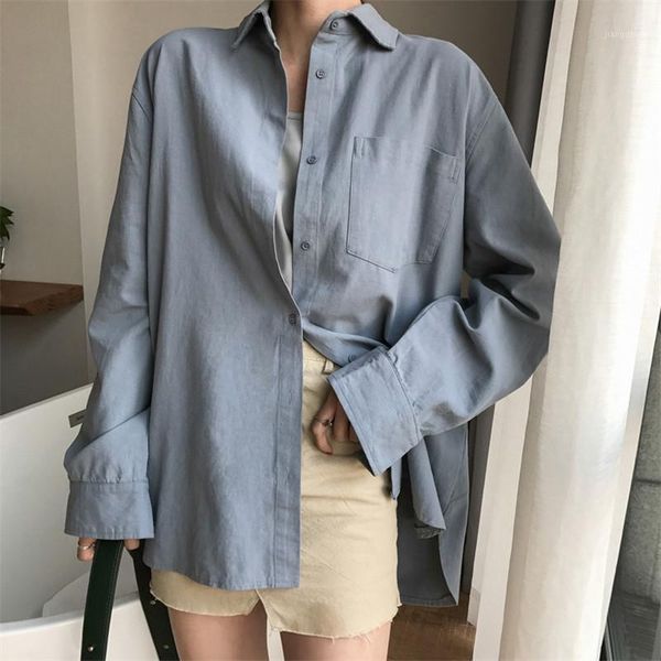 cotton blouse women summer shirt spring long sleeve beige blue oversize white casual ladies women's blouses & shirts
cotton blouse women summer shirt spring long sleeve beige blue oversize white casual ladies women's blouses & shirts