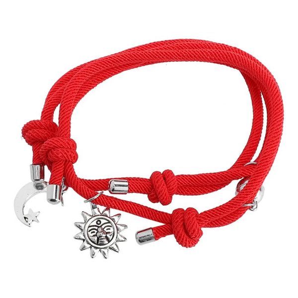 charm bracelets 2pcs moon star wrist rope woven bracelet birthday valentine gift, Golden;silver
charm bracelets 2pcs moon star wrist rope woven bracelet birthday valentine gift, Golden;silver