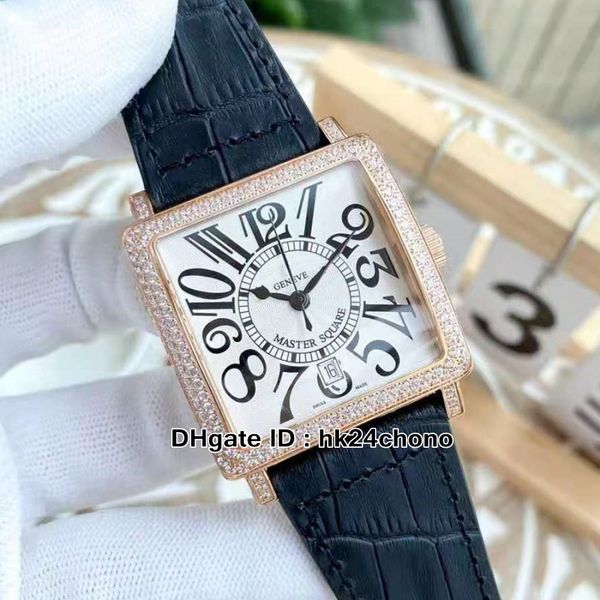 master square 6000 h sc dt v d automatic men's watch diamond bezel white dial number mark gents business watches, Slivery;brown
master square 6000 h sc dt v d automatic men's watch diamond bezel white dial number mark gents business watches, Slivery;brown