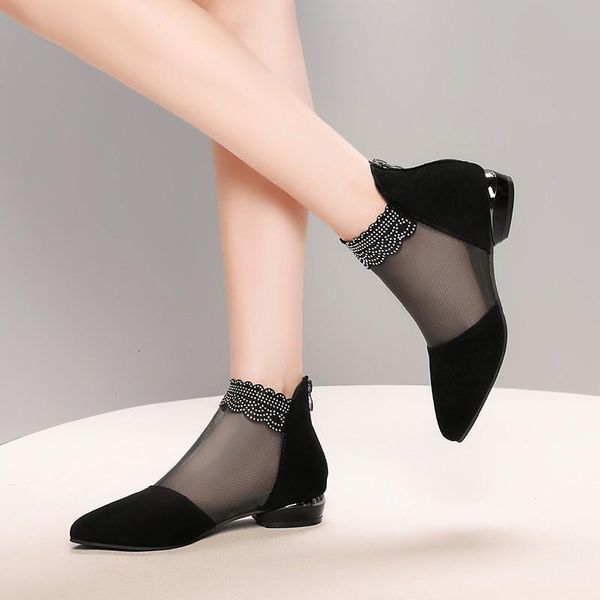 sandals mesh boots women ankle boot for summer low heel 3cm rhinestone ponited toe shoes hollow out back zip black y0h6
sandals mesh boots women ankle boot for summer low heel 3cm rhinestone ponited toe shoes hollow out back zip black y0h6