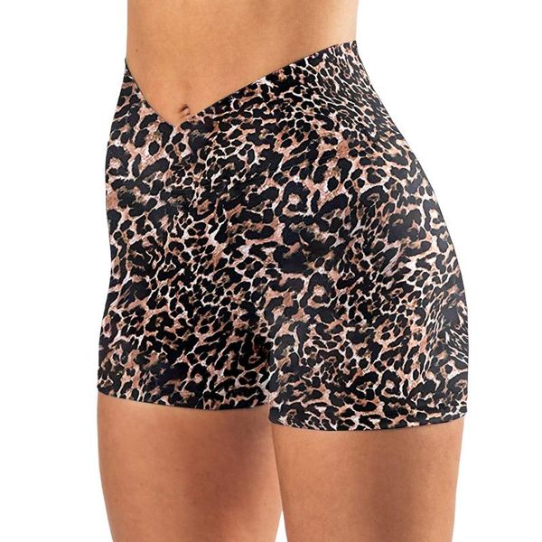 women's shorts leopard print high v-waist workout printed casual fitness sport push up gym training bottoms, White;black
women's shorts leopard print high v-waist workout printed casual fitness sport push up gym training bottoms, White;black