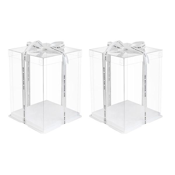 2pcs durable birthday cake gift wrapping boxes clear transparent boxes(without ribbon) wrap
2pcs durable birthday cake gift wrapping boxes clear transparent boxes(without ribbon) wrap