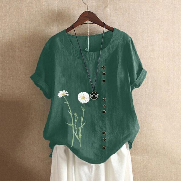 women's blouses & shirts plus size blusas vintage flower daisy print women summer soft cotton linen buttons kimono casual short sleeve, White
women's blouses & shirts plus size blusas vintage flower daisy print women summer soft cotton linen buttons kimono casual short sleeve, White
