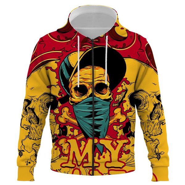 men's hoodies & sweatshirts zipper hoodie cartoon skull printing casual loose exercise daily trend fashion lovers sweatshirt hip hop me, Black
men's hoodies & sweatshirts zipper hoodie cartoon skull printing casual loose exercise daily trend fashion lovers sweatshirt hip hop me, Black
