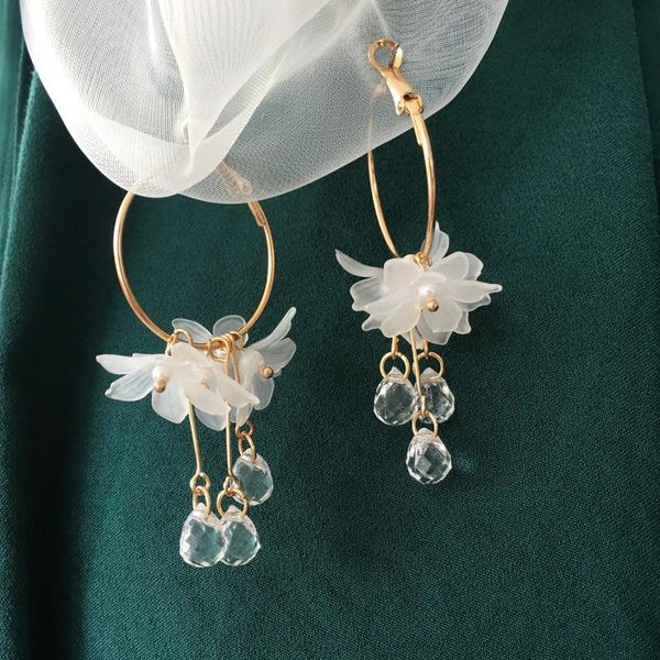 dangle & chandelier lifefontier korean acrylic flower drop earrings for women big circle crystal long tassel wedding jewelry 2021, Silver
dangle & chandelier lifefontier korean acrylic flower drop earrings for women big circle crystal long tassel wedding jewelry 2021, Silver