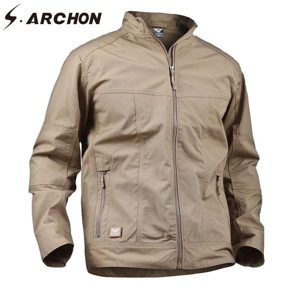 men's jackets s.archon brand clothing military tactical men casual cotton windbreaker army jacket coat autumn waterproof 3x, Black;brown
men's jackets s.archon brand clothing military tactical men casual cotton windbreaker army jacket coat autumn waterproof 3x, Black;brown