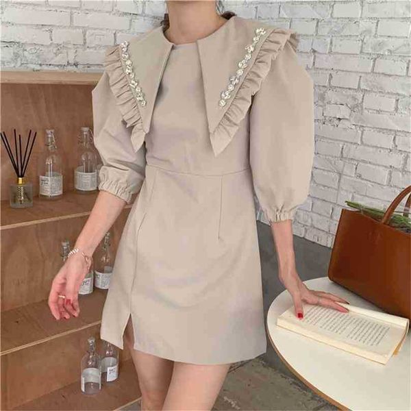 summer dress retro loose casual peter pan collar women sweet party solid mini vintage chic elegant vestidos 210525, Black;gray
summer dress retro loose casual peter pan collar women sweet party solid mini vintage chic elegant vestidos 210525, Black;gray