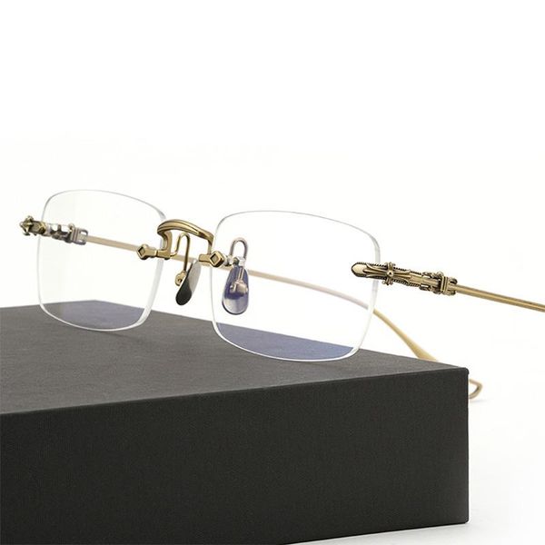 fashion sunglasses frames pure titanium rimless prescription glasses frame men myopia optical eyeglasses female luxuyr brand frameless spect, Black
fashion sunglasses frames pure titanium rimless prescription glasses frame men myopia optical eyeglasses female luxuyr brand frameless spect, Black