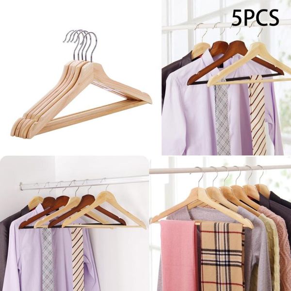 hangers & racks 5pcs metal hook wooden for clothes suit coat hanger organizer with non-slip groove
hangers & racks 5pcs metal hook wooden for clothes suit coat hanger organizer with non-slip groove