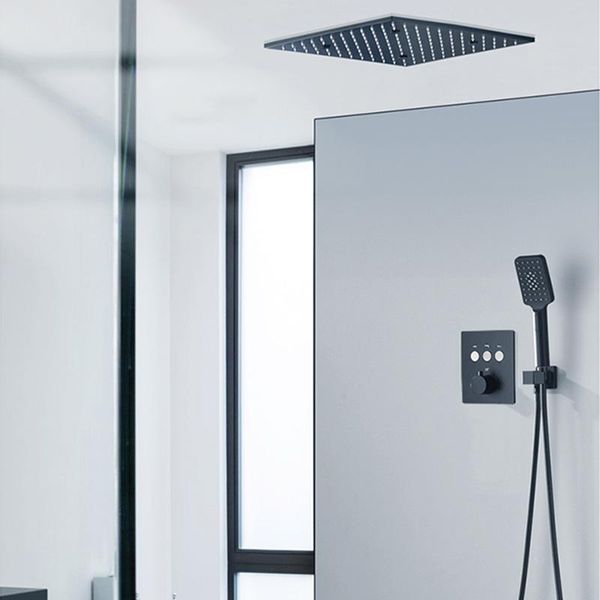 bathroom shower sets black multi-function mixer set concealed faucet with rainfall mist ceiling showerhead 3-function handshower for washroo
bathroom shower sets black multi-function mixer set concealed faucet with rainfall mist ceiling showerhead 3-function handshower for washroo