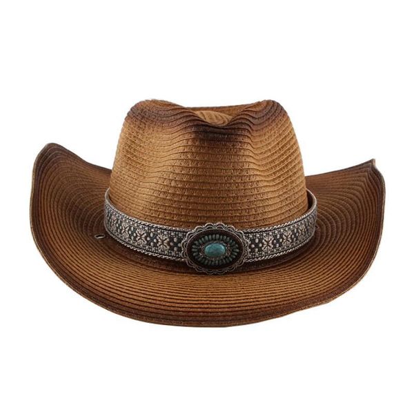 wide brim hats men women western cowboy straw sun hat with belt fedora panama ladies cap jazz beach summer visor trilby, Blue;gray
wide brim hats men women western cowboy straw sun hat with belt fedora panama ladies cap jazz beach summer visor trilby, Blue;gray