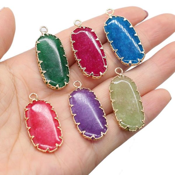 charms natural stone semi-precious oblong pendant 1pcs for diy necklace jewelry finding making accessories, Bronze;silver
charms natural stone semi-precious oblong pendant 1pcs for diy necklace jewelry finding making accessories, Bronze;silver
