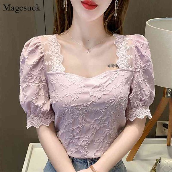 summer short sleeve lace chiffon shirt women vintage square collar solid embroidery floral blouse clothing 14114 210512, White
summer short sleeve lace chiffon shirt women vintage square collar solid embroidery floral blouse clothing 14114 210512, White