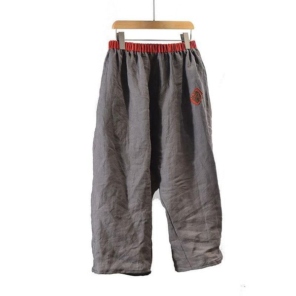 large size summer womens capris elastic waist original ramie casual loose wide leg patchwork embroidered trousers, Black;white
large size summer womens capris elastic waist original ramie casual loose wide leg patchwork embroidered trousers, Black;white