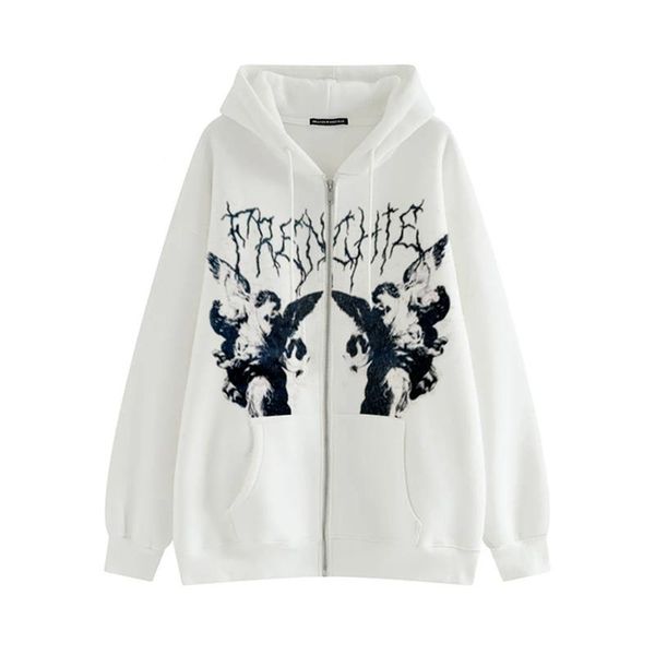 women's hoodies & sweatshirts ladies hip hop streetwear hoodie jacket angel dark print coat goth harajuku clothes punk zipper, Black
women's hoodies & sweatshirts ladies hip hop streetwear hoodie jacket angel dark print coat goth harajuku clothes punk zipper, Black