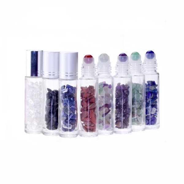 storage bottles & jars 10pcs natural semiprecious stones essential oil gemstone roller ball transparent glass 10ml healing crystal chips ins
storage bottles & jars 10pcs natural semiprecious stones essential oil gemstone roller ball transparent glass 10ml healing crystal chips ins
