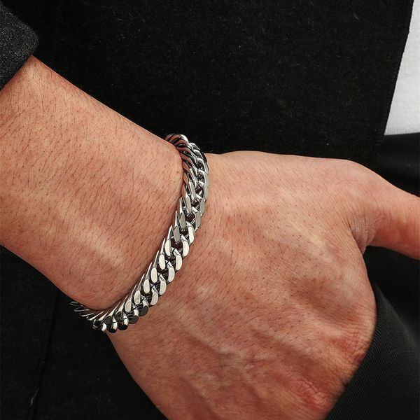 hip hop men's bracelets on hand cuban link chain harajuku stainless steel couple bracelet for women hand chain punk jewelry, Black
hip hop men's bracelets on hand cuban link chain harajuku stainless steel couple bracelet for women hand chain punk jewelry, Black