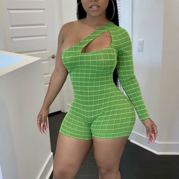 summer playsuits one shoulder irregular bodycon plaid clubwear hollow out backless women rompers jumpsuits plus size 210416, Black;white
summer playsuits one shoulder irregular bodycon plaid clubwear hollow out backless women rompers jumpsuits plus size 210416, Black;white
