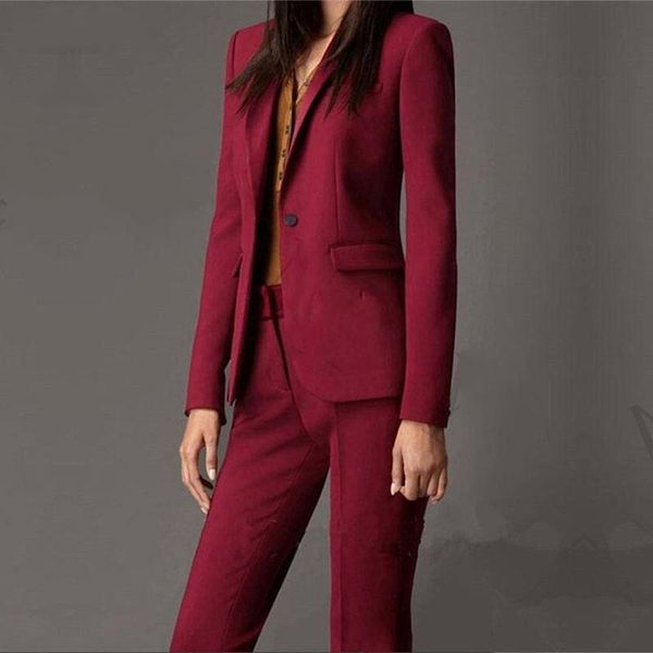 burgundy womens suits ladies tuxedos office business work suit interview outfits b281 women's two piece pants, White
burgundy womens suits ladies tuxedos office business work suit interview outfits b281 women's two piece pants, White