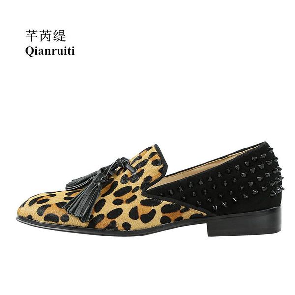 dress shoes fashion design men horsehair leopard casual slip-on loafers fringe rivet decorated man, Black
dress shoes fashion design men horsehair leopard casual slip-on loafers fringe rivet decorated man, Black