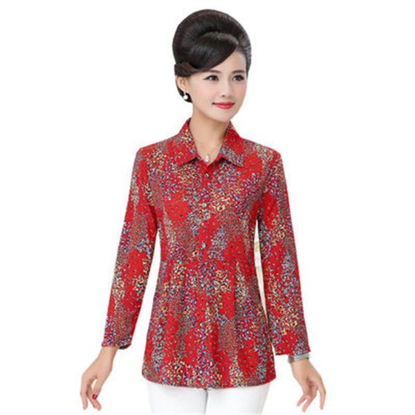 women's blouses & shirts middle-aged and elderly long-sleeved shirt spring autumn mother's wear loose bottoming 381, White
women's blouses & shirts middle-aged and elderly long-sleeved shirt spring autumn mother's wear loose bottoming 381, White