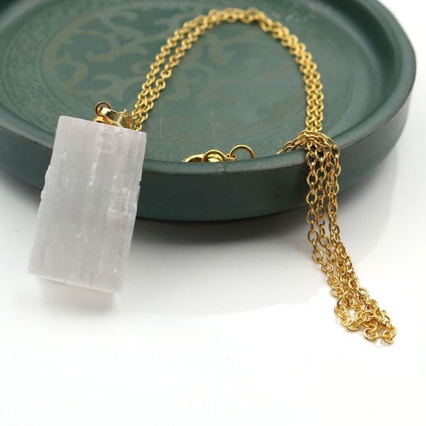 pendant necklaces xsm natural selenite raw stone irregular column white gypsum stick wands reiki healing charms jewelry making, Silver
pendant necklaces xsm natural selenite raw stone irregular column white gypsum stick wands reiki healing charms jewelry making, Silver