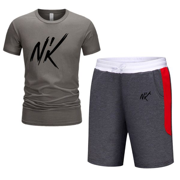 men's tracksuits round collar short sleeves with shorts suit europe the united states wholesale custom of a variety logo printing, Gray
men's tracksuits round collar short sleeves with shorts suit europe the united states wholesale custom of a variety logo printing, Gray