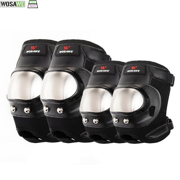 elbow & knee pads bicycle mtb stainless steel anti-fall riding protective gear set outdoor sports skiing skateboard protector, Black;gray
elbow & knee pads bicycle mtb stainless steel anti-fall riding protective gear set outdoor sports skiing skateboard protector, Black;gray