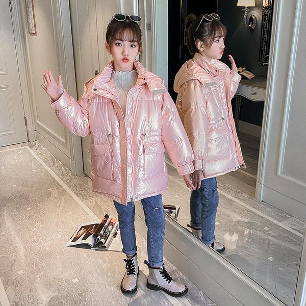 down coat winter teenage girls waterproof jackets children's clothing 3 color snow wear kids thick bright leather outerwear 5-14years, Blue;gray
down coat winter teenage girls waterproof jackets children's clothing 3 color snow wear kids thick bright leather outerwear 5-14years, Blue;gray