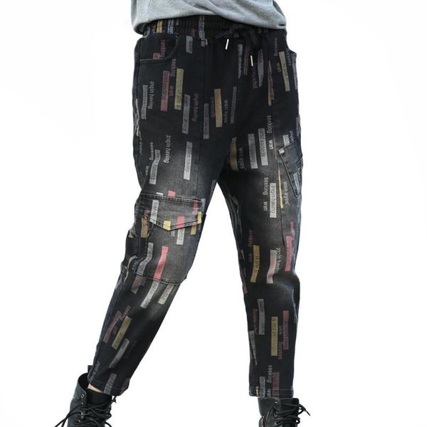 women's jeans limindspcxqq korean fashion denim harem pants women casual loose ladies harajuku striped trousers printed black pantalons, Blue
women's jeans limindspcxqq korean fashion denim harem pants women casual loose ladies harajuku striped trousers printed black pantalons, Blue