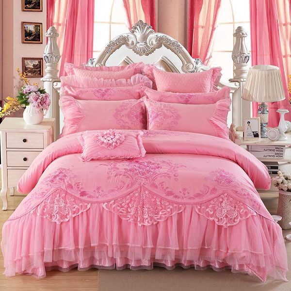 bedding sets 8/10pcs luxury pink color king size royal set embroidery stain jacquard wedding bed duvet cover spread
bedding sets 8/10pcs luxury pink color king size royal set embroidery stain jacquard wedding bed duvet cover spread