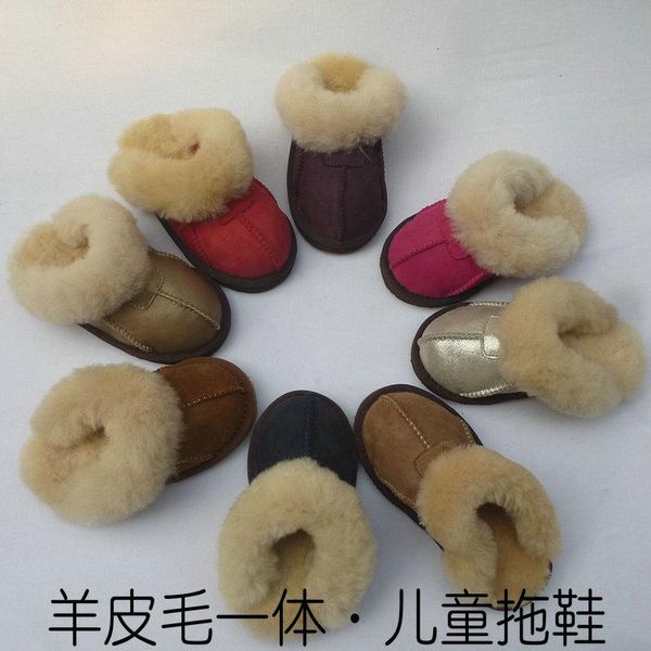 children's wool slippers sheep fur, one warm cotton slippers, real wool, boys and girls, Black
children's wool slippers sheep fur, one warm cotton slippers, real wool, boys and girls, Black