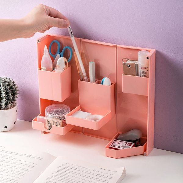 storage boxes & bins creative deskthree-dimensional foldable box cosmetic stationery finishing makeup holder
storage boxes & bins creative deskthree-dimensional foldable box cosmetic stationery finishing makeup holder