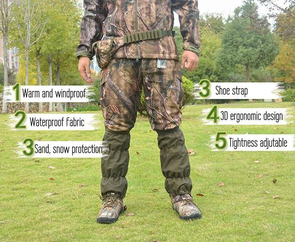 elbow & knee pads tactical waterproof leg gaiters legging boots shoes cover for hunting camping outdoor hiking snow, Black;gray
elbow & knee pads tactical waterproof leg gaiters legging boots shoes cover for hunting camping outdoor hiking snow, Black;gray