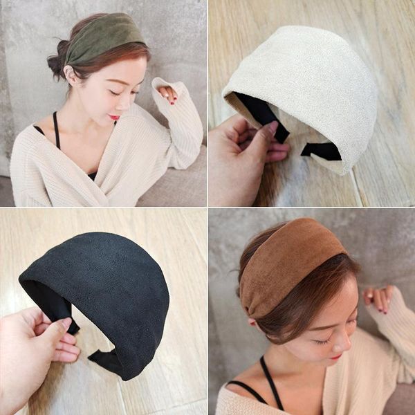fashion women super wide suede leather headband elegant solid plain hairband non-slip head hoop turban simple hair accessories
fashion women super wide suede leather headband elegant solid plain hairband non-slip head hoop turban simple hair accessories